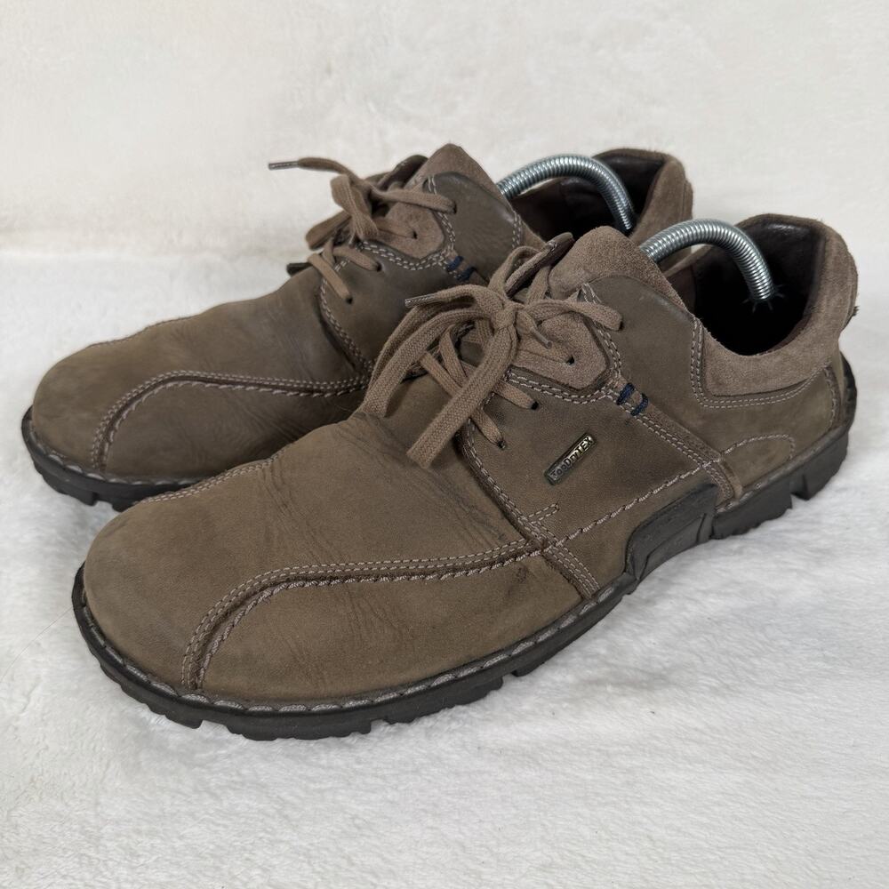 Josef Seibel TopDryTex Men’s Brown Leather Lace Up Comfort Shoes EU 46